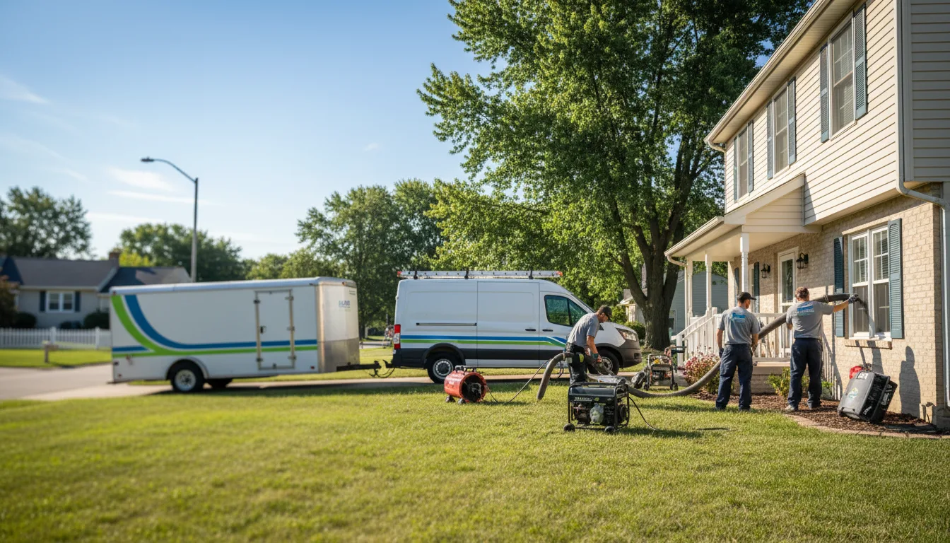 Flooded Basement Restoration And Cleanup With Repair in Grayslake, IL near me